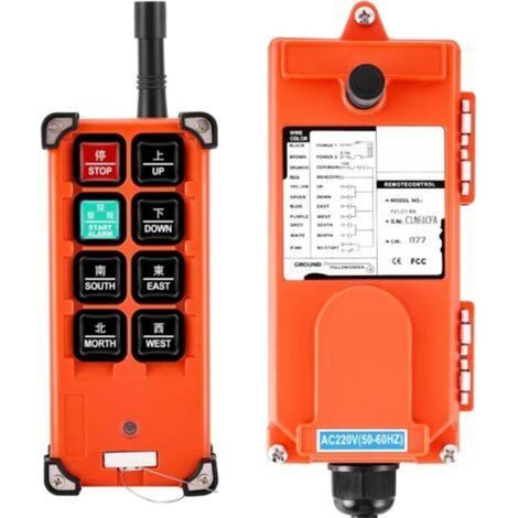 Télécommande sans fil 220V F21-E1B – Portée 100m – Compatible palans électriques – Commande radio pour levage et treuils (1/4)