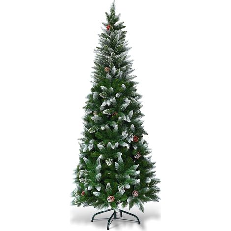 Albero di Natale 180cm in PVC di alta qualità Albero innevato con 630 rami (1/4)