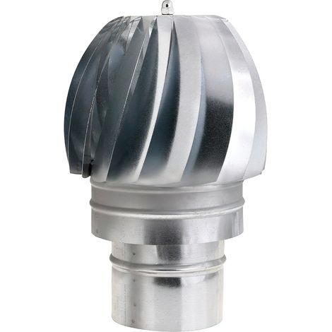 Wolfpack Sombrero Extractor Galvanizado para Estufa, Chimenea, Extracción de Humos, Para tubo Ø 110 mm.