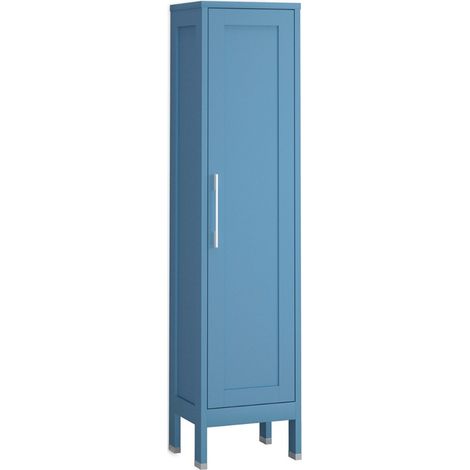 Columna Baño a Suelo 1 Puerta 160 x 35,7 x 32,5cm Island Mate Tirador Cromo
