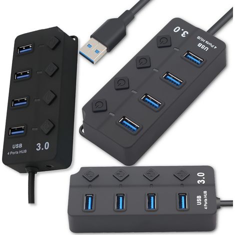Hub USB 3.0 4 porte USB 3.0 1x4 5Gbps Splitter (1/5)