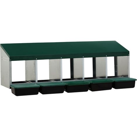 Pondoir Poule 5 Nichoirs Avec Fond Plastique - Gaun