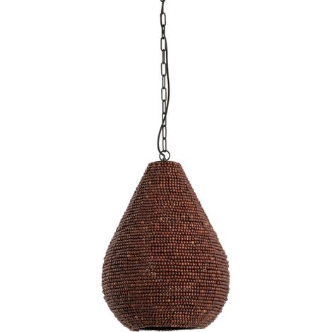 Light & Living - lámpara colgante - Kabinda - marrón - metal -