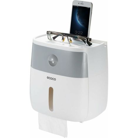Boîte à papier toilette porte-papier toilette porte-papier toilette boîte à papier rouleau sans poinçon tube de papier créatif boîte à papier (1/5)