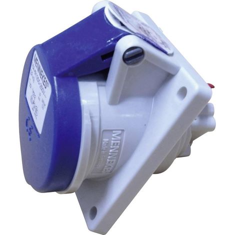 Mennekes 16A 1632 CEE-Toma de Pared Azul IP44