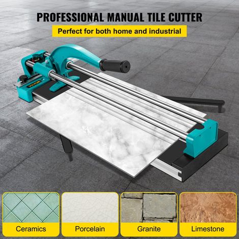 Coupe Carrelage Manuel 600 mm Coupe-Carreaux, 6-15 mm Coupeur de Carrelage avec Positionnement Laser Angle Réglable 0°-60° Double Voie Rail de Guidage pour Couper Céramique Carreaux Porcelaine (1/5)