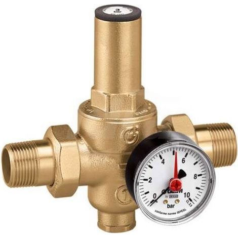 Riduttore di pressione con cartuccia estraibile Caleffi 5360 1" - Con manometro 0÷10 bar.