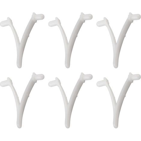 6PCS Pool Supply Butterfly V Clip pour brosse de spa de piscine, rteau à feuilles, écumoire à feuilles, tête d'aspiration (1/4)