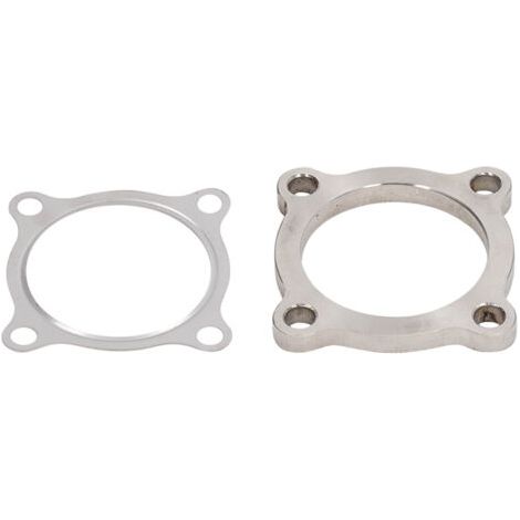 Abgaskrümmerflansch für Turbolader, 2,5 Zoll Innendurchmesser, 4 Schrauben mit Dichtung aus Edelstahl 304, passend für die Turbo-Baureihen T3 50AR, T3, T4 und GT35. (1/5)