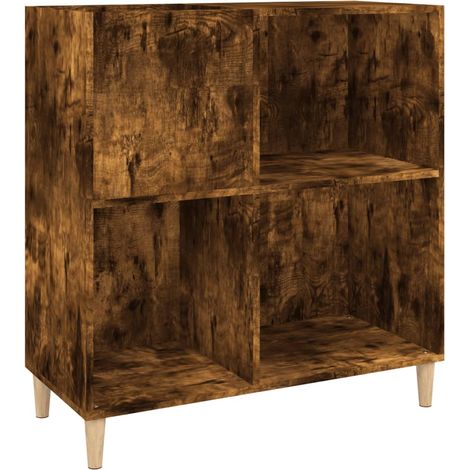 Plattenschrank Räuchereiche 84,5x38x89 cm Holzwerkstoff vidaXL (1/5)