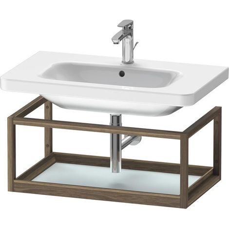 Etagère DURASTYLE 440x740x300mm bleu clair matt/noyer massif