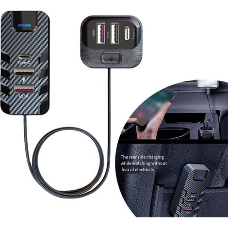 de voiture multi USB haute vitesse chargeur rapide 66 W avec (1/5)