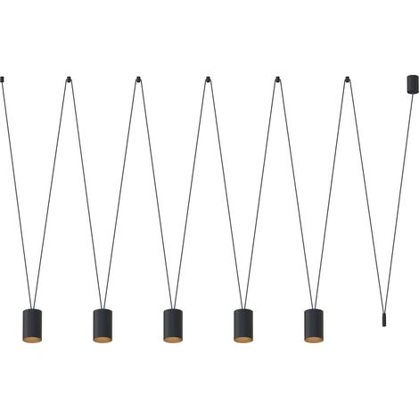 Lampadario sospeso Nowodvorski More Tone 5xGU10 nero (1/2)