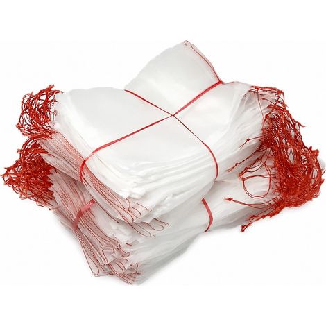 Lot de 10 sacs en filet transparent double couche respirant, matériau robuste pour le stockage domestique et agricole (1/2)