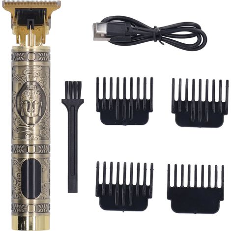 Tondeuse Barbe Professionnelle Rechargeable à Lame T avec Écran LCD pour Homme - Précision Coiffure (1/5)