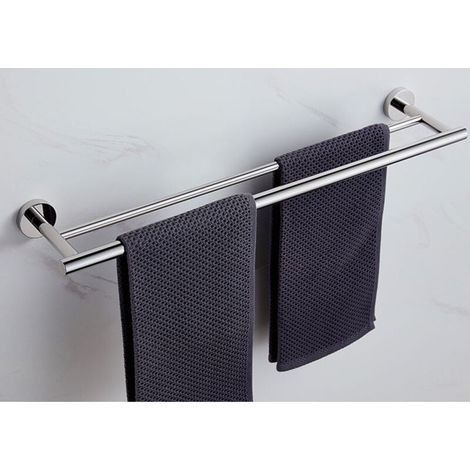 304 stainless steel towel rail with double bar, suitable for kitchens, bathrooms and other humid places, double-layer design MUMU (1/3)