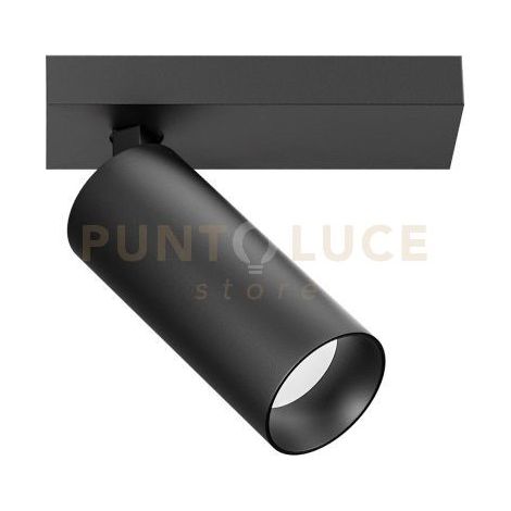 GFA1473H- SPOT FARETTO ORIENTABILE 1 LUCE ATTACCO LED 2700K 1009LM 12W NERO SATINATO D.5,5CM ATTACCO 16,5X5,5CM
