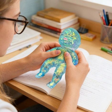 NeeDoh Snowball Squeeze Toy - A snowball squeeze toy that can relieve stress.