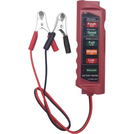 Irovami Testeur de batterie automobile BT-890 : appareil de diagnostic complet et de mesure précise avec indicateur LED. (1/5)