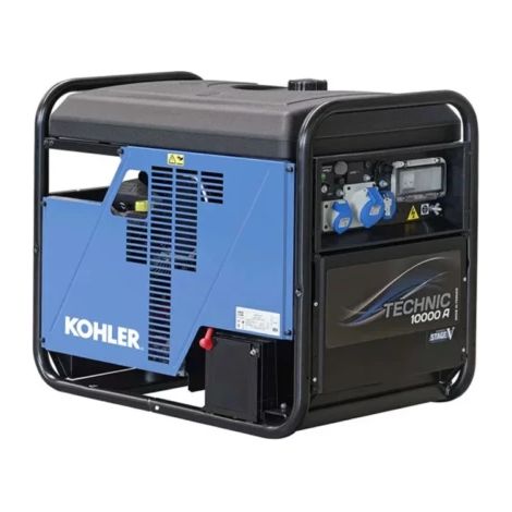 Sdmo – Groupe électrogène 10kVA essence monophasé 10,5kW – Démarrage électrique – Autonomie 7h – Moteur KOHLER 670Cm3 – 35L réservoir (1/3)