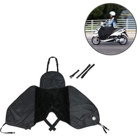 1 pièce Couvre-jambe scooter, housse étanche contre pluie et froid, tablier universel avec bandes réfléchissantes pour trottinettes électriques et scooters