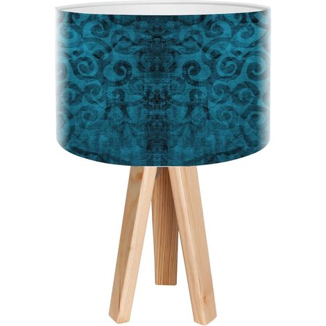 Lampe de chevet stamps foto-009 - Bois clair, blanc (1/3)