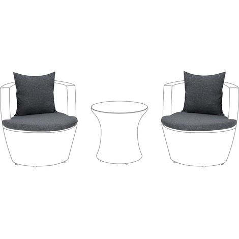 Outdoor Cushion Cover Set CAPRI Grey (1/5)