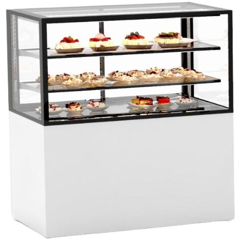 Vitrine Neutre avec Base 100 Serie Integra - 1000 x 600 x 1100 mm et Sans Accès Frontal - Sayl