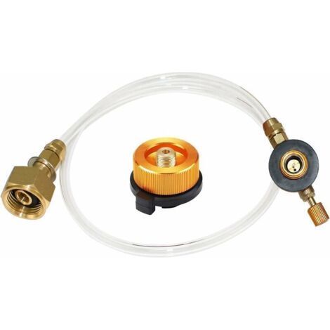 Adaptateur de cartouches de gaz pour cuisinière à gaz extérieure Pour camping et camping Adaptateur de buse pour LPG, cylindre plat, adaptateur de bouteille (1/5)