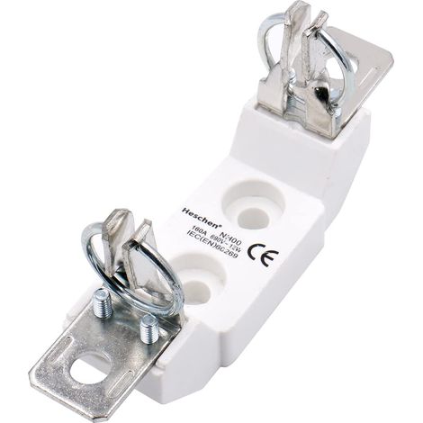 Porte-fusible unipolaire en céramique, NH00, 160A 690V 12W, pour fusible NH (1/5)