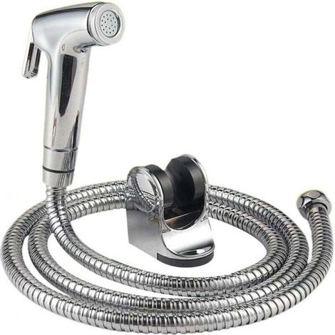Douchette Bidet Main Shattaf avec Tuyau Acier Inoxydable - Accessoire Salle de Bain ou Cuisine (1/4)