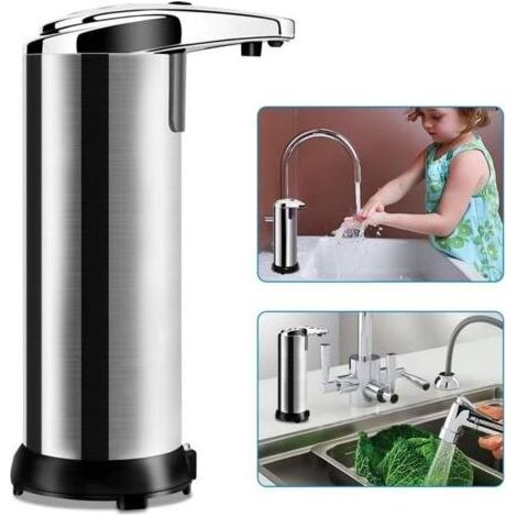 Distributeur de Savon Automatique avec capteur Infrarouge et Base étanche Touchless,--TRIMEC