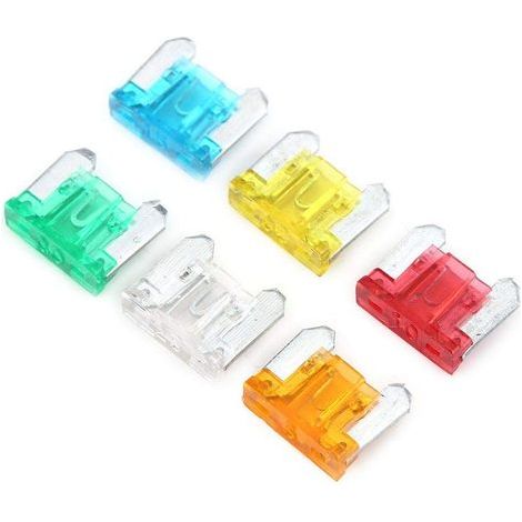 Fusible de lame de voiture , 120Pcs 5A-30A Assortiment Micro Mini Blade Fuse Set Kit pour voiture Auto Truck SUV (1/5)