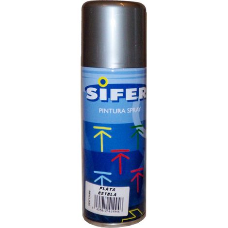 Sifer glänzende Acryl-Emaille-Sprühfarbe, 200 ml, Silver Wake