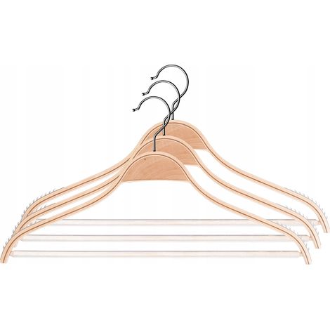 KADAX Cintres en bois pour vêtements laminés, 3 pcs (1/5)