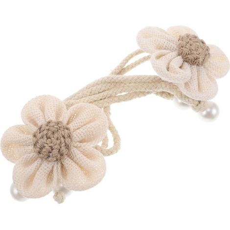 Embrasses de rideaux bohèmes à fleurs (lot de 10) (1/5)