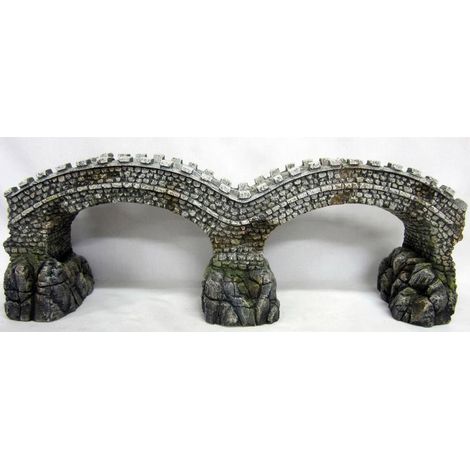 Pont romain 14.5x6x8 cm décoration d'aquarium