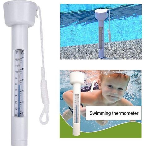 Mini-Wasserthermometer, schwimmendes Modell, mit Befestigungsschnüren (1/5)