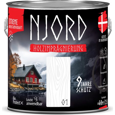 NJORD Holzimpragnierung (01) Nordschnee - 2,5L (1/5)