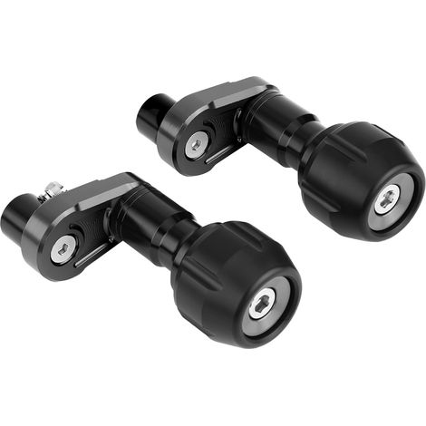 Carter de protection anti-chute CNC pour Kawasaki Ninja 400 2018 - Noir - Protège-cadre et bouchons de glissière (1/5)