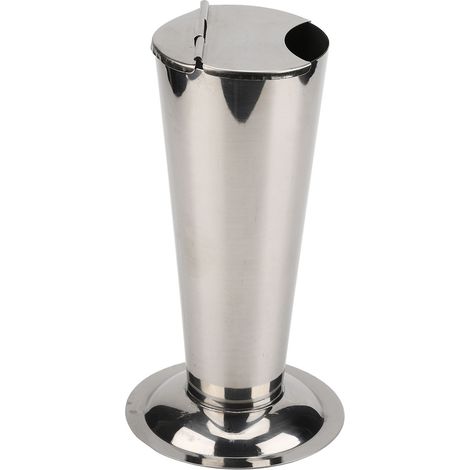 Boîte de rangement pour pinces à épiler en acier inoxydable résistant à l'usure, boîte de rangement pour pinces à épiler avec revêtement antiadhésif, porte-ciseaux cylindrique M (1/5)