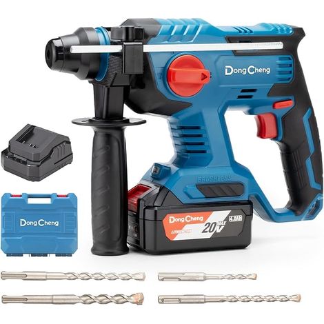 20V Cordless Hammer Drill with 4 SDS-plus Drill Bits 2.1J (1/5)
