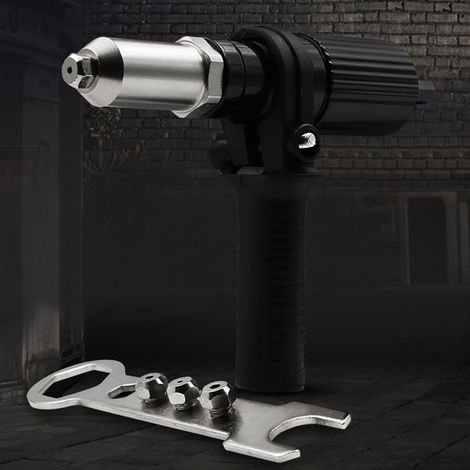 Adaptateur Riveteuse Électrique pour Perceuse, Kit Convertisseur de Riveteuse à Main, Outillage Économiseur d'Effort, Accessoires de Perçage (1/5)