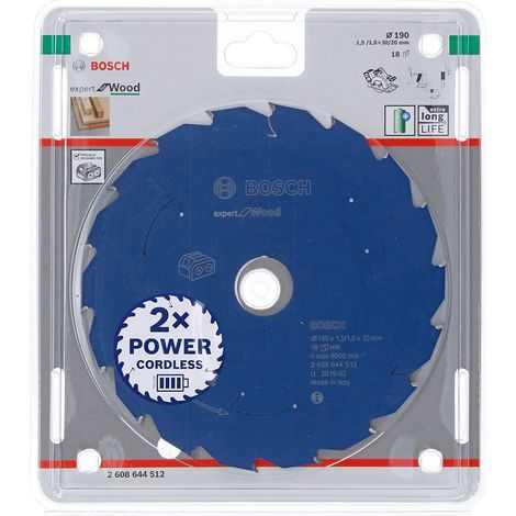 Lama circolare a batteria Expert per legno, 190 x 1,5/1 x 30, 18 denti (1/5)
