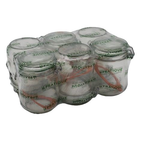 1 Vorratsgläser mit Armatur 750 ml ø85 mm Packung zu 6 - Das Praktische
