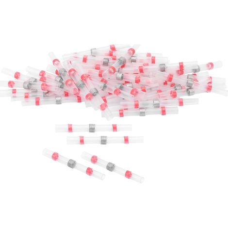 50 Pieces Solder Wire Connectors, Butt-to-Butt Heat Shrinkable Solder Wire Connectors - Industrial Electrical (1/5)