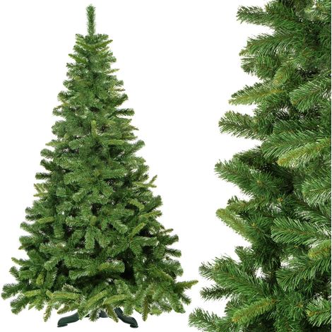 SCHÖNER KÜNSTLICHER TANNENBAUM GRÜN 180cm DICHTE + GRATIS