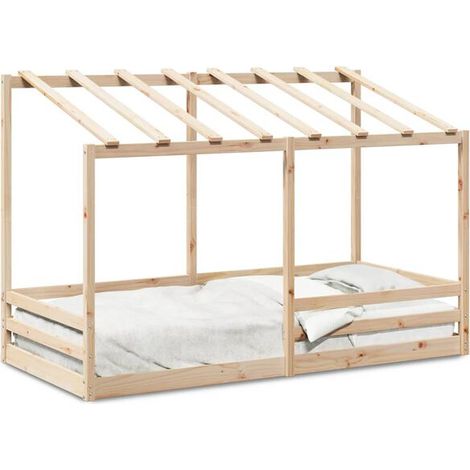 Lit enfant (matelas non inclus), 100x200 cm, bois de pin massif. (1/5)