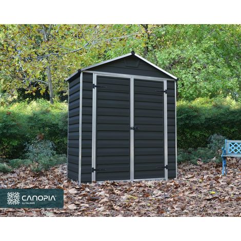 Palram - Canopia – Abri de jardin résine Skylight 1,7m² – Panneaux polycarbonate incassables – Cadre aluminium renforcé – Résistant aux intempéries