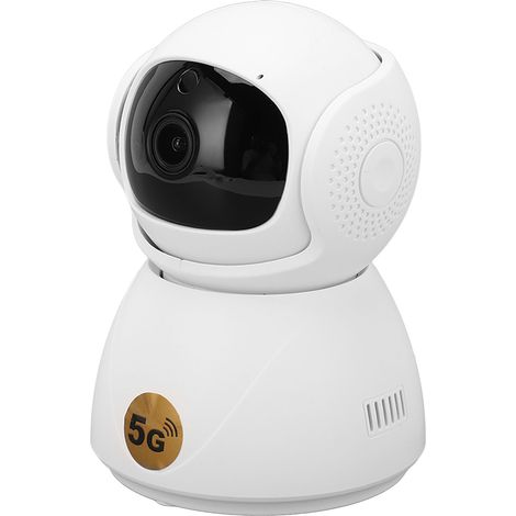 Caméra de surveillance 5G 1080P HD intelligente WiFi double bande, moniteur de sécurité sans fil 100-240V prise UE (1/5)